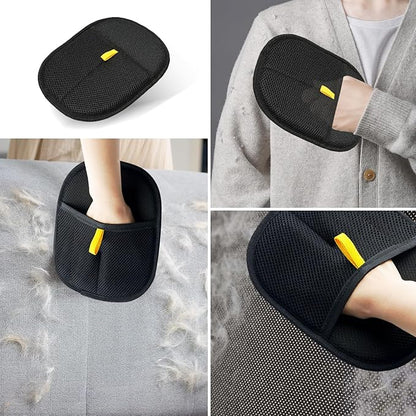 Cat Grooming Gloves, Pet Hair Removal Glove for Cats &amp; Dogs, 2025 New Upgrade Efficient Grooming Gloves for Pet Hair, Reusable Pet Hair Glove