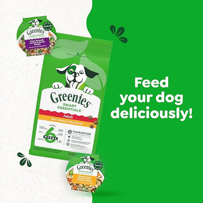 Greenies Smart Topper High Protein Wet Mix-in for Dogs, Duck, Broccoli, Carrots &amp; Barley Recipe in Vitabroth Broth - Bone Broth + Vitamins E &amp; B1, 10 Count