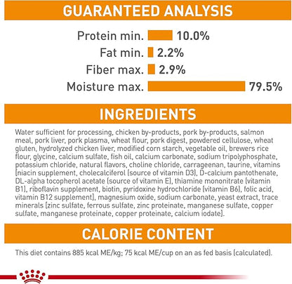 Royal Canin Hair &amp; Skin Care Chunks in Gravy Wet Cat Food Pouch, 3 oz pouch (12-count)