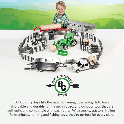 Big Country Toys 5-Piece Hay Bale Set - Toy Hay Bales for Farm Animal Toys for 3 Year Old Boys &amp; Girls