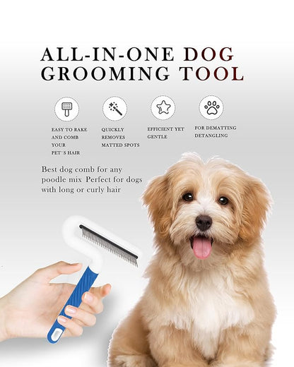 Flea Comb, TailGurus Effective Flea Comb for Cats &amp; Dogs - Shedding Brush for All Pets - Long Hair Friendly - Durable - Versatile &amp; Safe - Durable, Safe &amp; Versatile - Portable, Pet-Friendly(TG2042)