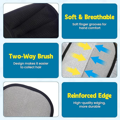 Pet Hair Removal Glove,Pet electrostatic Hair Removal Gloves, Washable Reusable Dogs Cats Hair Grooming Tools Gloves for Furniture Bed Sheets Couch Clothes Car Seat【2025 Upgraded】