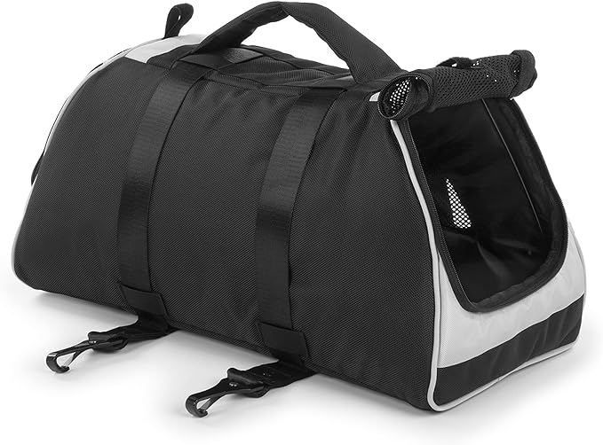 Sherpa Forma Frame Crash-Tested Travel Pet Carrier, Airline Approved &amp; Guaranteed On Board - Black, Medium