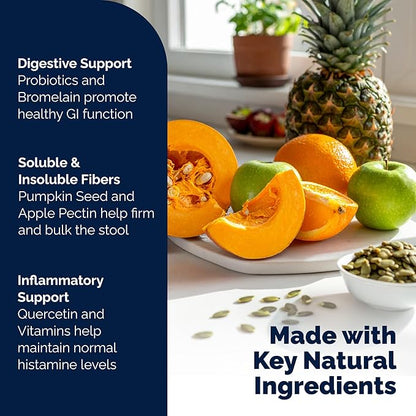 Glandex Dog Fiber Supplement Powder for Anal Glands with Pumpkin, Digestive Enzymes &amp; Probiotics - Vet Recommended (Regular or Advanced Strength) - Boot The Scoot (5.5oz Powder, Beef Liver)