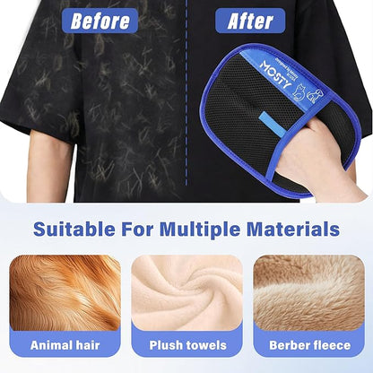 Pet Hair Removal Glove,Double Sided Electrostatic, Reusable Cat &amp; Dog Hair Remover Mitt for Furniture, Couch, Carpet, Car Seat, Quick Cleaning Grooming Glove,1Pcs