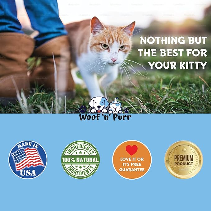 Cat Multivitamin - Promotes Healthy Skin &amp; Coat, Joint Support, Longevity &amp; More - Cat Vitamins - Cat Supplements &amp; Vitamins - Cat Vitamins for Indoor Cats - Kitten Vitamins - Cat Immune Support - 1oz