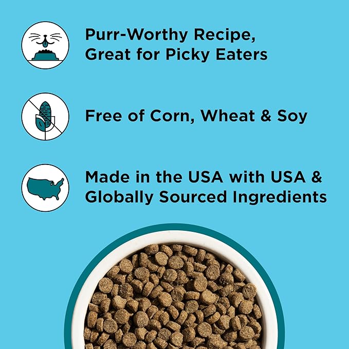 BIXBI Liberty Dry Food Indoor Cat Health Chicken &amp; Salmon Recipe, 3lb
