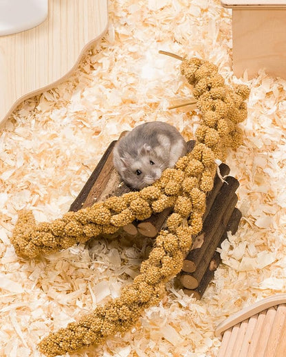 Niteangel Natural &amp; Soft Hamster Bedding Mate Small Animal Habitat Decor for Syrian Dwarf Hamsters Gerbils Mice Degus Bunny or Other Small-Sized Pet