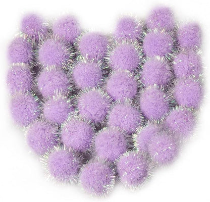 VAPKER 30 Pcs Cat Ball Toys Sparkle Balls Extra Large 2 Inch Cat&