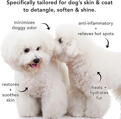 Pride and Groom The Non Shedder Box Set – Dog Shampoo &amp; Conditioner with All Natural Blend of Essential Oils &amp; Ingredients to Heal and Nourish for Long Lasting Shine &amp; Manageability – 32oz