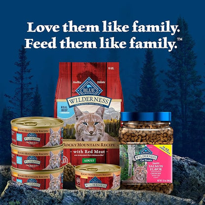 Blue Buffalo Wilderness Adult Dry Cat Food, Rocky Mountain Recipe, Chicken-Free &amp; Grain-Free Recipe Made with Natural Ingredients, Red Meat, 10-lb Bag
