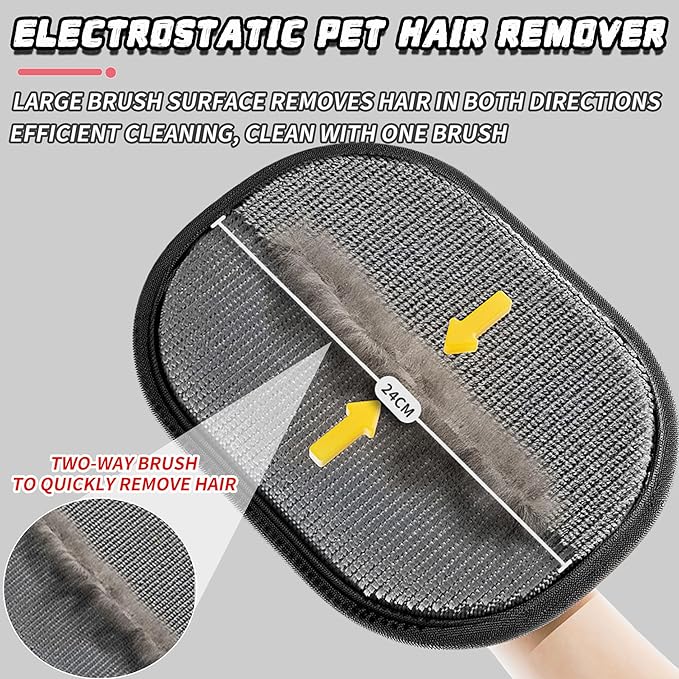 2025 New Pet Hair Removal Glove for Cats &amp; Dogs, Pet Hair Remover Glove (2PCS)