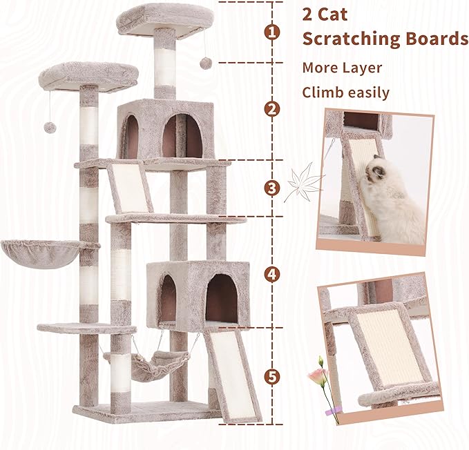 Cat Tree for Indoor Cats, 71&