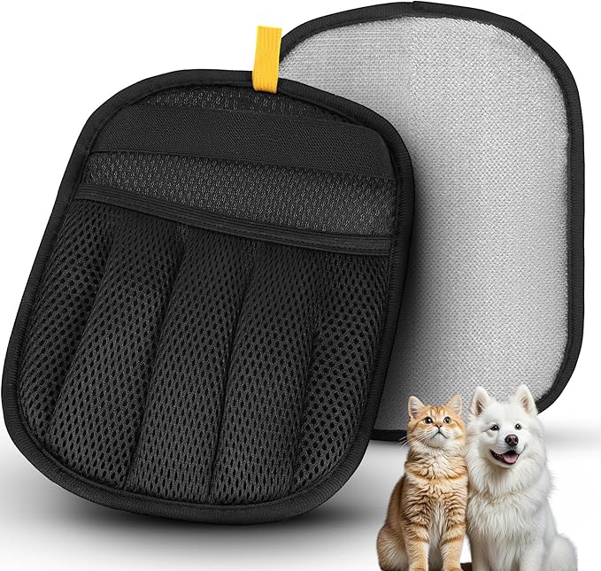 Pet Hair Remover, 2025 Upgrated Five-Finger Electrostatic Pet Hair Removal Gloves, Cat &amp; Dog Hair Remover for Couch, Furniture,Clothing, Animal Fur Removal Tool, Cat Grooming Gloves-1PCS
