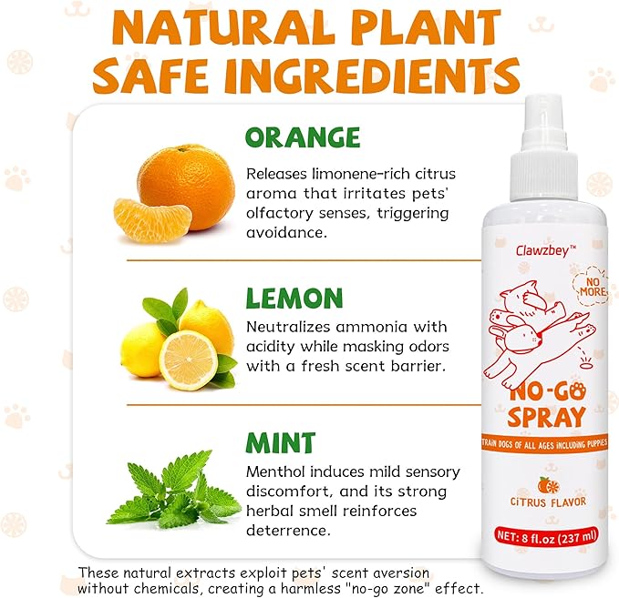 Dog Potty Spray Set, No-Go Spray &amp; Potty Training Spray, Puppy Essentials, Stops Urination &amp; Marking, Indoor and Outdoor Use (8 fl oz) Large Capacity, More Suitable for Multi-Dog Households