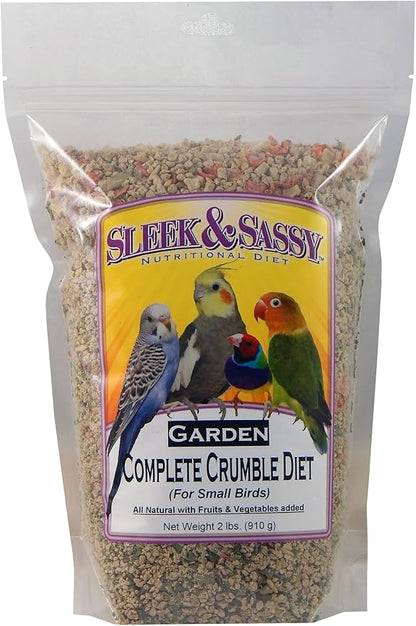 SLEEK &amp; SASSY Garden Complete Crumble Small Bird Food (2 lbs.)