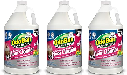 OdoBan Pet Solutions No Rinse Neutral pH Floor Cleaner Concentrate, Made in the USA, Splash O&
