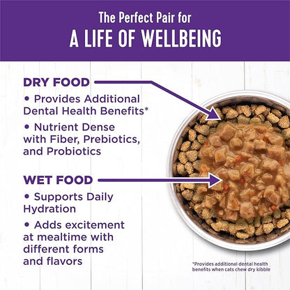 Wellness Complete Health Gravy Adult Wet Cat Food, Natural, Protein-Rich, Grain Free, 5.5 Ounce, 12 Pack, (Chicken &amp; Tuna Dinner)