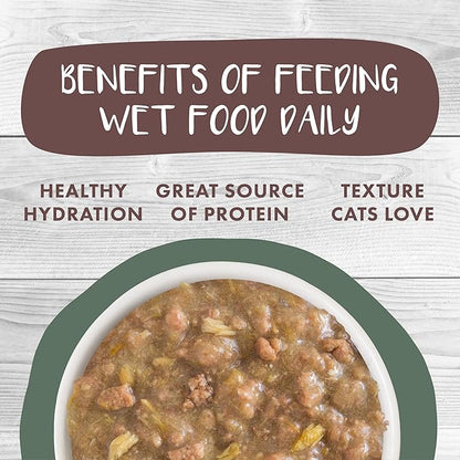 Weruva Classic Cat Stews!, Stir The Pot with Lamb, Chicken &amp; Salmon in Gravy, 3oz Pouch (Pack of 12)