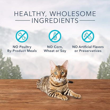 Blue Buffalo Wilderness High Protein Crunchy Cat Treats, Made With Natural Ingredients, Tasty Trout, 2-oz Bag (Pack of 12)