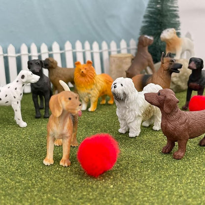Safari Ltd. Dogs Toob - Mini Figurines: Dachshund, Dalmatian, Retriever, Sheepdog, Collie, Shepherd, Beagle, Boxer, Great Dane, Doberman, Bulldog - Educational Toys for Boys, Girls &amp; Kids Ages 3+