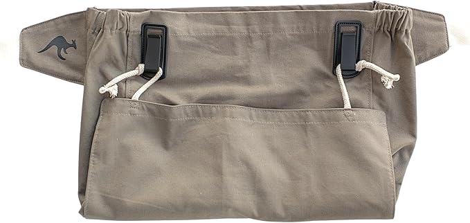 Roo Gardening Apron with Pockets &amp; Harvesting, Picking Pouch - Adjustable, Water-resistant, Washable Canvas Cotton