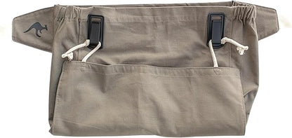 Roo Gardening Apron with Pockets &amp; Harvesting, Picking Pouch - Adjustable, Water-resistant, Washable Canvas Cotton