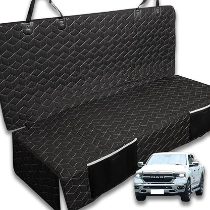 Dog Car Seat Covers for Back Seat,Waterproof Pet Bench Seat Covers for Trucks Ford f150/Ram1500/Nissan Frontier/Toyota Tacoma/GMC Canyon/Silverado Scratch Nonslip Truck Seat Cover for Dogs