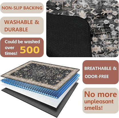 Washable Pee Pads for Dogs 2 Pack, Absorbent Reusable Puppy Pads Waterproof, Leakproof &amp; Non-Slip Whelping Pad, Potty Training Pads for Dogs Playpen Mat 24x36