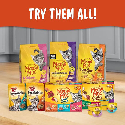Meow Mix Original Choice Dry Cat Food, 3.15 Pound (Pack of 4)