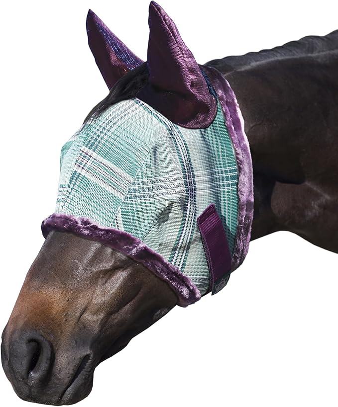 Kensington Signature Fly Mask w/Plush Fleece &amp; Ears w/Forelock Hole Size