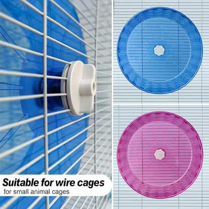 Hamster Wheel,Silent Wheel,Super Silent Hamster Exercise Wheels,Silent Hamster Wheel,Adjustable Stand Hamsters Exercise Wheels,Quiet Rat Wheel (Φ 8.7 inch, Blue)
