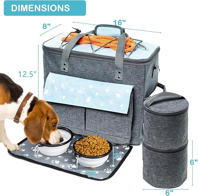 Dog Travel Bag, Airline Approved Dogs Bags for Traveling, 2 Dog &
