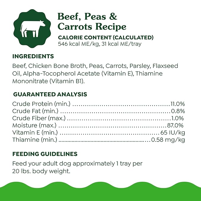 Greenies Smart Topper High Protein Wet Mix-in for Dogs, Beef, Peas &amp; Carrots Recipe in Vitabroth Broth - Bone Broth + Vitamins E &amp; B1, 10 Count