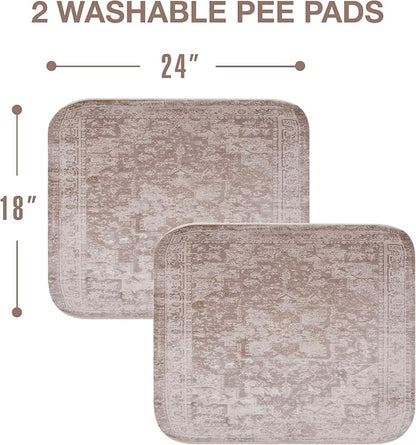 Washable Pee Pads for Dogs - Super Absorbent Reusable Puppy Training Pads - 100% Waterproof, Leak-Proof &amp; Non-Slip Whelping Pads for Pet Housebreaking