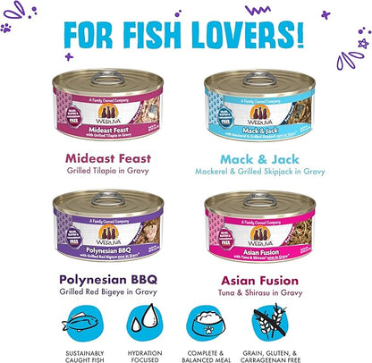 Weruva Classic Cat Food, Variety Pack, Frisky Fishin&