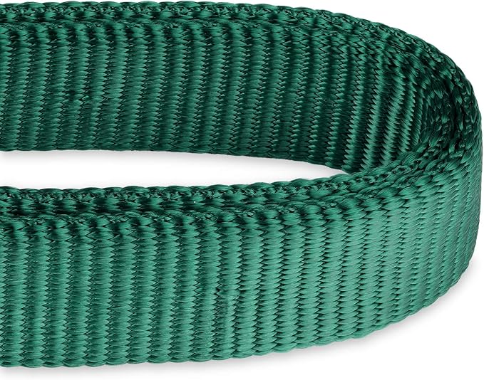 Hyhug Martingale Dog Collar Without Buckle: Anti Escape, No Slip Heavy - Duty Nylon, Colorfast &amp; Adjustable for Medium Breeds（Medium, Solid Color Dark Green
