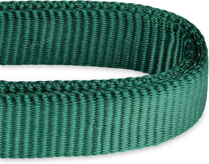 Hyhug Martingale Dog Collar Without Buckle: Anti Escape, No Slip Heavy - Duty Nylon, Colorfast &amp; Adjustable for Medium Breeds（Medium, Solid Color Dark Green