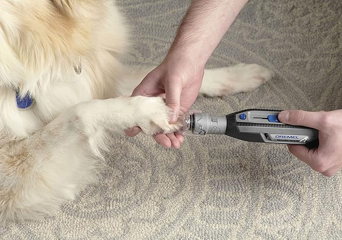 Dremel PawControl 7760-PGK Dog Nail Grinder and Trimmer - Cordless &amp; Rechargeable Pet Grooming Tool Kit - Safe and Humane for Dogs, Cats, and Small Animals