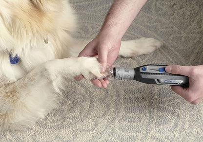 Dremel PawControl 7760-PGK Dog Nail Grinder and Trimmer - Cordless &amp; Rechargeable Pet Grooming Tool Kit - Safe and Humane for Dogs, Cats, and Small Animals