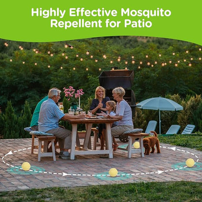Mosquito Repellent Outdoor Patio, Mosquitoes Repellent Outdoor Powerful, Patio Mosquito Repellent for Yard, Camping, Child&amp;Pets Friendly 10 Pack, Green