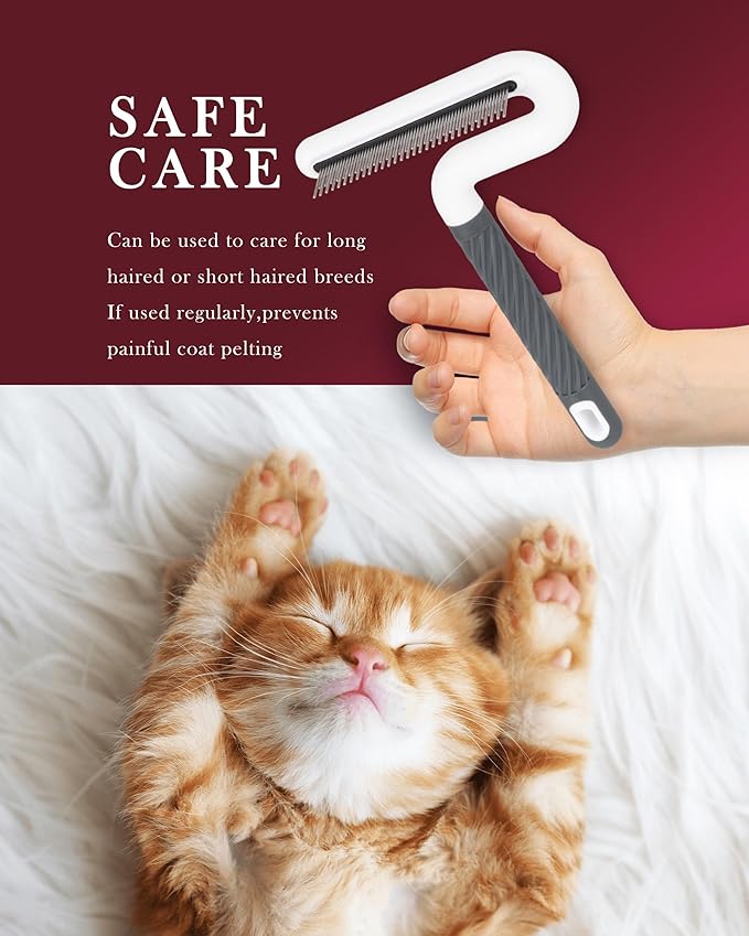 Flea Comb, TailGurus Effective Flea Comb for Cats &amp; Dogs-Shedding Brush for All Pets-Long Hair Friendly-Durable-Versatile &amp; Safe-Durable, Safe &amp; Versatile-Portable,Pet-Friendly(TG2038)(Lime)