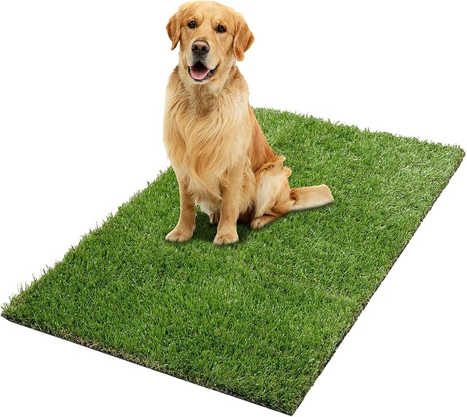 Ottomanson Artificial Grass Puppy Potty Training Pad, 2&