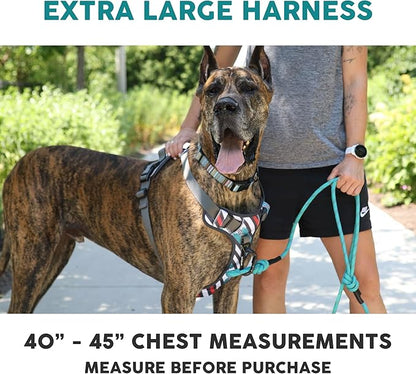 Embark Adventure Dog Harness, Reflective Trim XL for Extra Large Dogs No Pull - Military Grade Nylon, 2 Leash Clips &amp; Gel Lined Handle. Soft &amp; Padded Puppy Dog Harnesses for Any Breed
