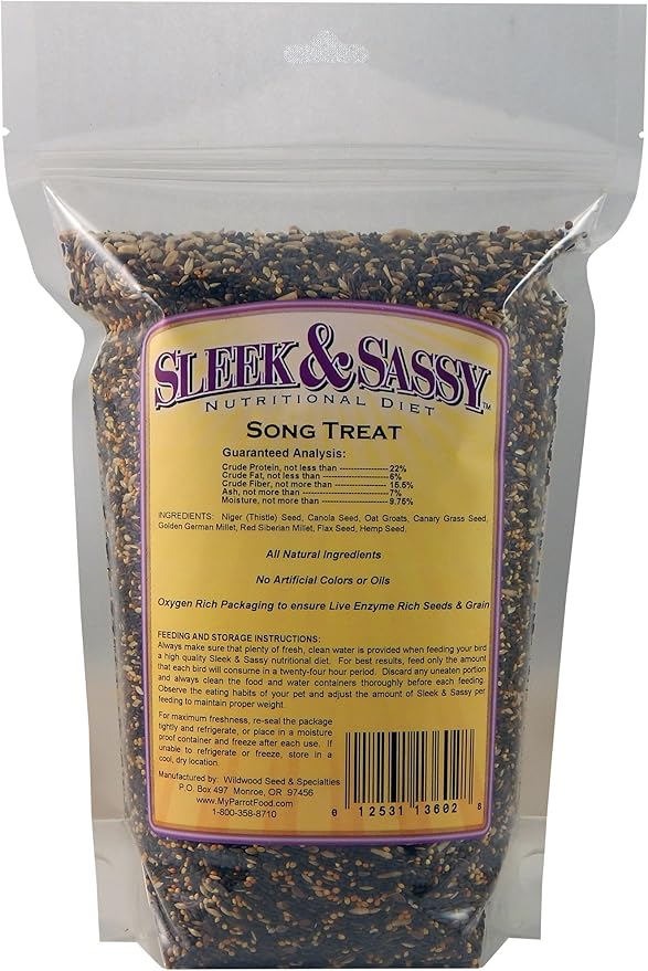 SLEEK &amp; SASSY Song Bird Treat for Finches and Canaries (2 lbs.)