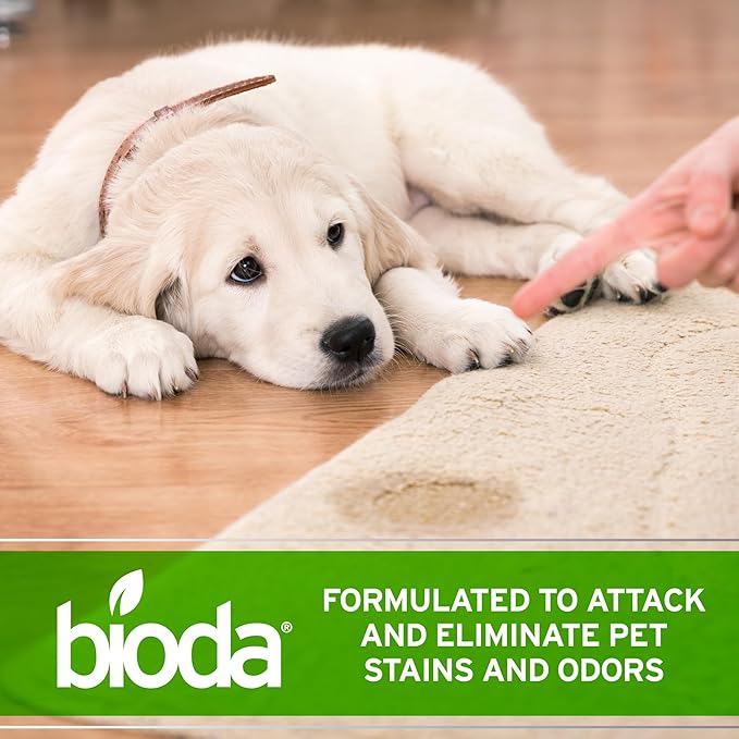 Bioda Pet Stain and Odor Eliminator | Pet Urine Enzyme Cleaner | Stain Remover | Urine Odor Eliminator | Carpet &amp; Couch Cleaner | Made in USA | 1 Gallon