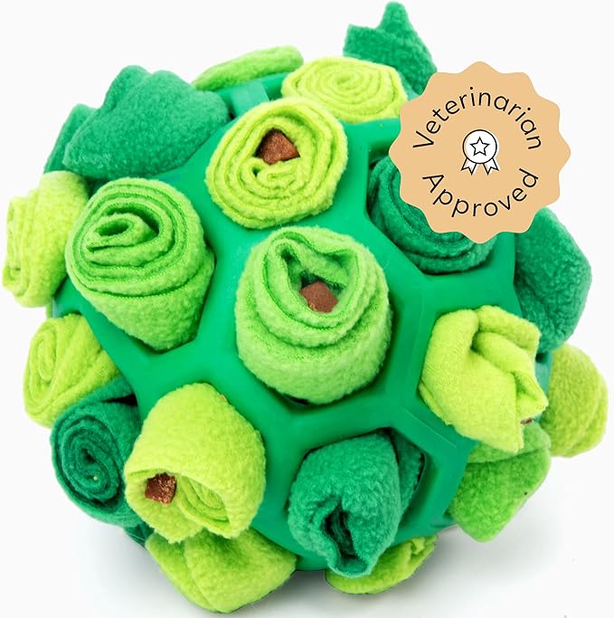 Reggie Forager Ball for Dogs | Mealtime Enrichment Toy | Reduces Boredom, Hyperactivity, Stress | Vet-Approved &amp; Ideal for All Ages, Breeds, and Sizes