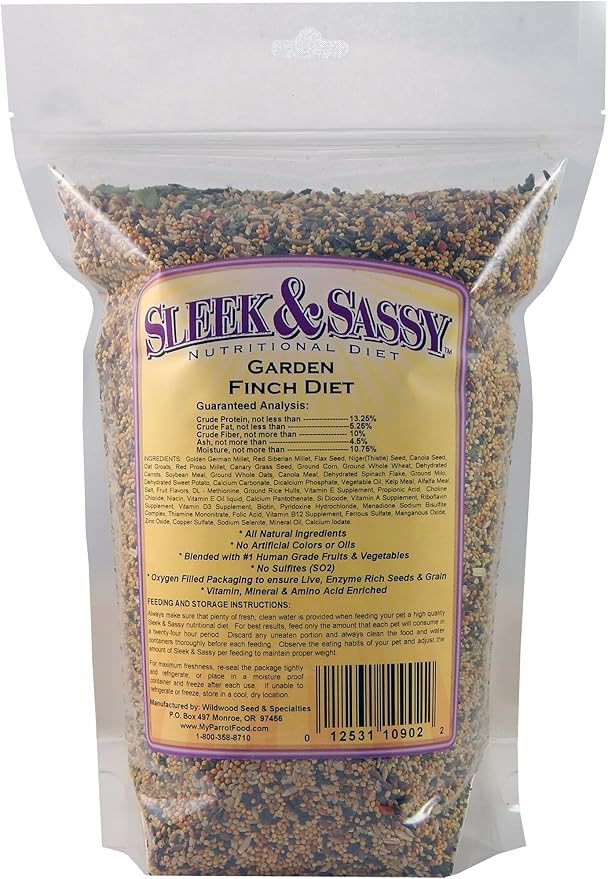SLEEK &amp; SASSY Garden Finch Bird Food (2 lbs.)