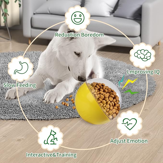 Treat Dispensing Dog Toys, Treat Ball for Large, Medium, Small Dogs, Dog Puzzle and Slow Feeder Dog Treat Ball, Mentally Boredom Stimulating Toys for Dogs, Dog IQ&amp;Enrichment Toys for Smart Dogs