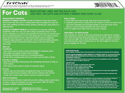Flea and Tick Prevention for Cats: Flea &amp; Tick Topical for Cats Over 1.5lbs, 6 Dose Flea and Tick Control/Prevention for 6 Months (6 Pack)